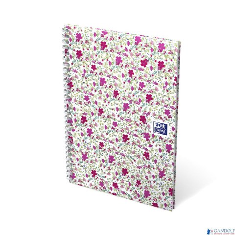 Kołonotatnik B5 60 kartek kratka/tagi Floral Oxford 400094955 Kołonotatnik B5 60 kartek kratka/tagi Floral Oxford 400094955