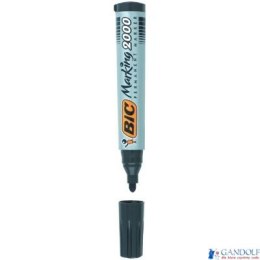 Marker permanentny BIC 2000 Ecolutions czarny okrągła końcówka, 8209153