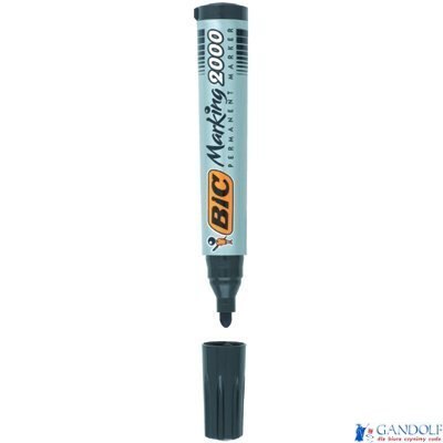 Marker permanentny BIC 2000 Ecolutions zielony okrągła końcówka, 8209123