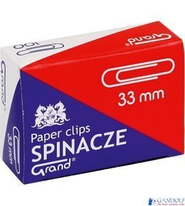 Spinacz R-33 mm GRAND 10op x 100sztuk 110-1382 Spinacz R-33 mm GRAND 10op x 100sztuk 110-1382
