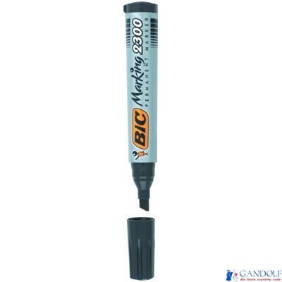 Marker permanentny BIC 2300 Ecolutions czarny ścięta końcówka, 8209263