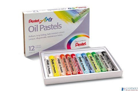Pastele olejne 12 kolorów PHN-12 PENTEL Pastele olejne 12 kolorów PHN-12 PENTEL