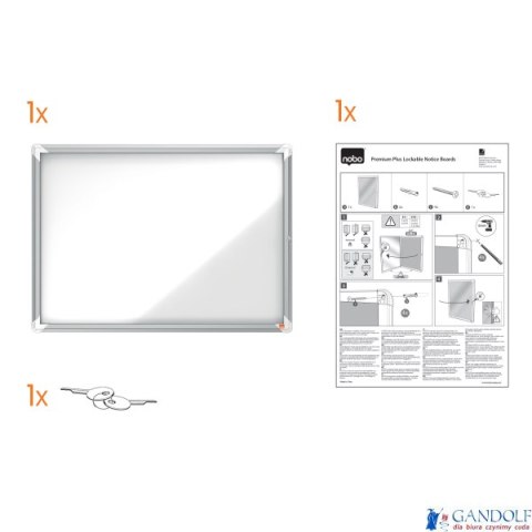 Gablota magnetyczna zewnętrzna Nobo Premium Plus 6xA4 1902578