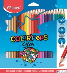 Kredki trójkątne MAPED COLORPEPS 24kolorów 183224