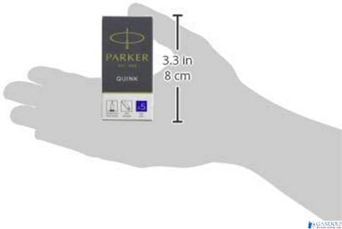 Naboje z Atramentem QUINK - STANDARD niebieski - 5 szt. w pudełku 1950384 PARKER Naboje z Atramentem QUINK - STANDARD niebieski - 5 szt. w pudełku 1950384 PARKER