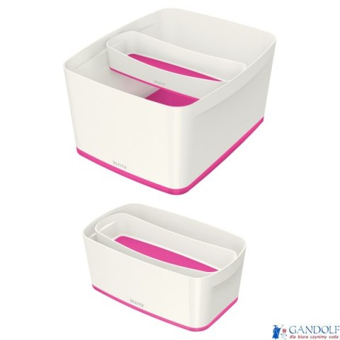 Organizer MyBOX podłużny biało-różowy LEITZ 52581023