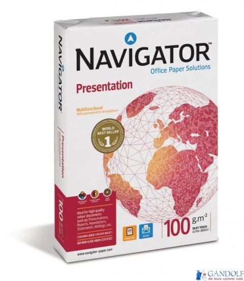 Papier xero A4 100g NAVIGATOR Presentation 500ark. Papier xero A4 100g NAVIGATOR Presentation 500ark.