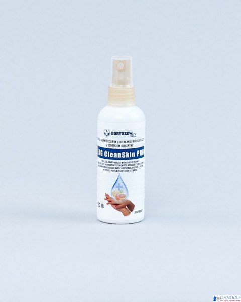 Płyn do dezynfekcji rąk grejpfrutowy 98ml ERG CleanSkin PRO alkohol/gliceryna BORYSZEW (spray) Płyn do dezynfekcji rąk grejpfrutowy 98ml ERG CleanSkin PRO alkohol/gliceryna BORYSZEW (spray)