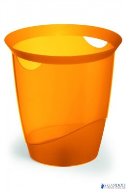 Kosz na śmieci 16l pomarańczowy przezroczysty DURABLE 1701710009