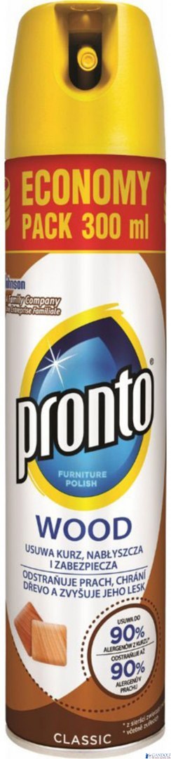 PRONTO Spray przeciw kurzowi Wood Classic 300ml 922547 PRONTO Spray przeciw kurzowi Wood Classic 300ml 922547