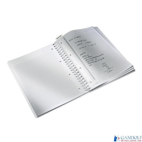 Kołonotatnik w kratkę A4 PP Leitz WOW, zielony 46380054 Kołonotatnik w kratkę A4 PP Leitz WOW, zielony 46380054