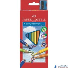 Kredki trójkątne FABER-CASTELL Junior Grip 10 kolorów 116510 FC