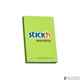 Bloczek STICKN 76x51mm zielony neon 100k 21163 STICKN