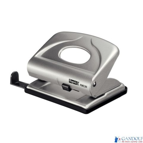 Dziurkacz mały metalowy FMC20 RAPID srebrny 20 kartek 21835402 Dziurkacz mały metalowy FMC20 RAPID srebrny 20 kartek 21835402