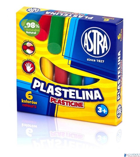 Plastelina Astra 6 kolorów, 83811905 Plastelina Astra 6 kolorów, 83811905