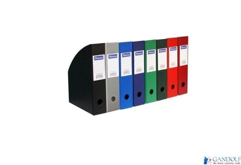 Pojemnik na czasopisma DOTTS A4 7cm ciemny zielony PCV (SD-35-05) SE-DOT-35-05