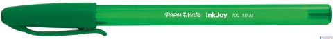 Długopis ze skuwką INKJOY 100 CAP M zielony PAPER MATE S0957150 Długopis ze skuwką INKJOY 100 CAP M zielony PAPER MATE S0957150