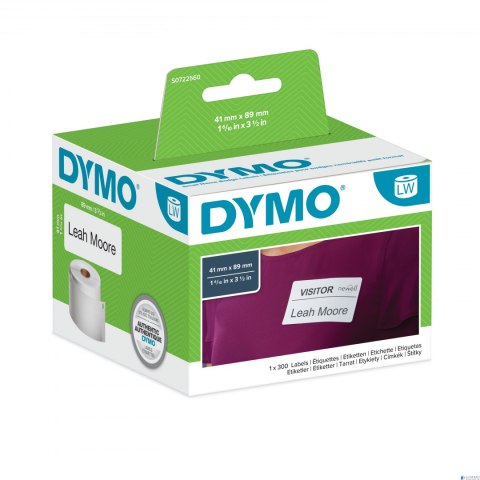 Etykieta DYMO na identyfikator imienny - 89 x 41 mm, biały S0722560 Etykieta DYMO na identyfikator imienny - 89 x 41 mm, biały S0722560