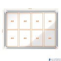 Gablota magnetyczna zewnętrzna Nobo Premium Plus 8xA4 1902579