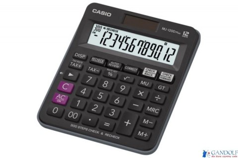 Kalkulator CASIO MJ-120D PLUS, dźwięk alarmu przy sprawdzaniu obliczeń Kalkulator CASIO MJ-120D PLUS, dźwięk alarmu przy sprawdzaniu obliczeń