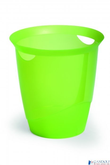 Kosz na śmieci 16l jasnozielony przezroczysty DURABLE 1701710017 Kosz na śmieci 16l jasnozielony przezroczysty DURABLE 1701710017