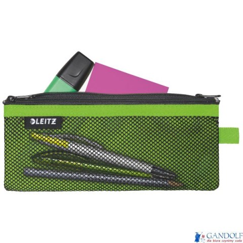 Koszulka z suwakiem z dwoma przegródkami Leitz WOW, rozmiar M, zielona 40120054