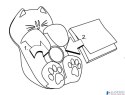 Podajnik do bloczków samoprzylepnych POST-IT Kotek (CAT-330), biały, w zestawie 1 bloczek Super Sticky Z-Notes