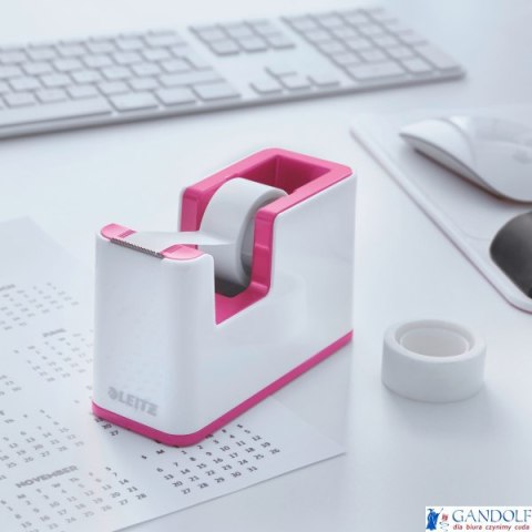 Podajnik taśmy klejącej LEITZ WOW różowy 53641023