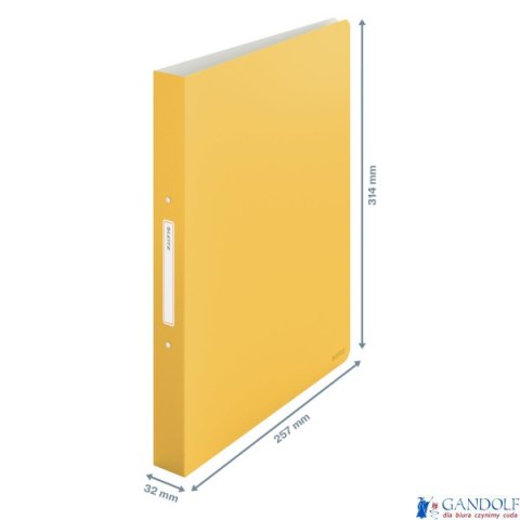 Segregator 2ringowy Leitz Cosy, szer. 32 mm, żółty 42380019 Segregator 2ringowy Leitz Cosy, szer. 32 mm, żółty 42380019