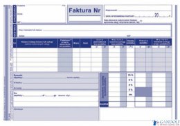 100-3E Faktura VAT A5 wielokopia MICHALCZYK i PROKOP