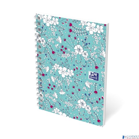 Kołonotatnik A6 50 kartek kratka Floral Oxford 400094826 Kołonotatnik A6 50 kartek kratka Floral Oxford 400094826
