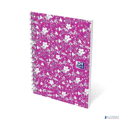 Kołonotatnik A6 50 kartek kratka Floral Oxford 400094826 Kołonotatnik A6 50 kartek kratka Floral Oxford 400094826