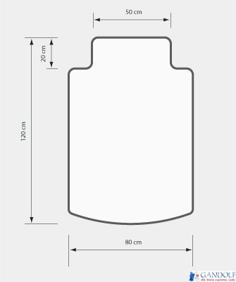 Mata pod krzesło DOTTS na podłogę 120x80/50 miękka ergonomiczna Mata pod krzesło DOTTS na podłogę 120x80/50 miękka ergonomiczna