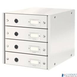 Pojemnik z 4 szufladami LEITZ C&S biały 60490001