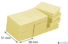 Bloczki 3M POST-IT 653 38x51mm żółte 3x100kartek FT510060476