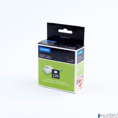 Etykieta DYMO na adres zwrotny - 25 x 54 mm, biały S0722520 Etykieta DYMO na adres zwrotny - 25 x 54 mm, biały S0722520