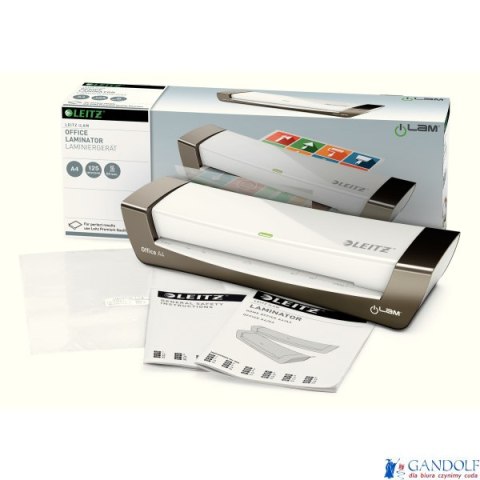 Laminator iLam OFFICE A4 230V srebrny 72510084 LEITZ Laminator iLam OFFICE A4 230V srebrny 72510084 LEITZ