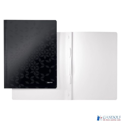 Skoroszyt kartonowy WOW Leitz, czarny 30010095 Skoroszyt kartonowy WOW Leitz, czarny 30010095