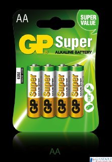 Bateria alkaliczna GP SUPER LR6/AA (4szt) 1,5V GPPCA15AS015