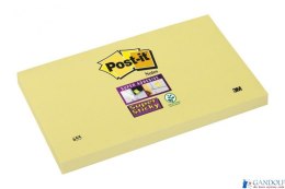 Bloczek samoprzylepny POST-IT_ Super Sticky (655-12SSCY-EU), 127x76mm, 1x90 kart., żółty