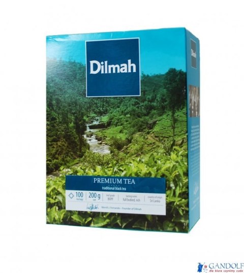 Herbata DILMAH PREMIUM TEA 100szt x2g RG100P PURE CEYLON czarna Herbata DILMAH PREMIUM TEA 100szt x2g RG100P PURE CEYLON czarna