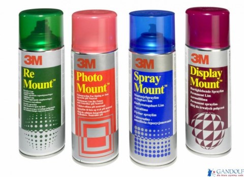 Klej w sprayu 3M Remount (UK9473), do repozycjonowania, 400ml Klej w sprayu 3M Remount (UK9473), do repozycjonowania, 400ml