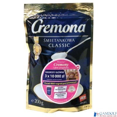 Śmietanka do kawy CREMONA CLASSIC w proszku 200g Śmietanka do kawy CREMONA CLASSIC w proszku 200g