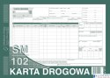 801-1 Karta drogowa SM/102 (samochód ciężarowy) A4 offset MICHALCZYK