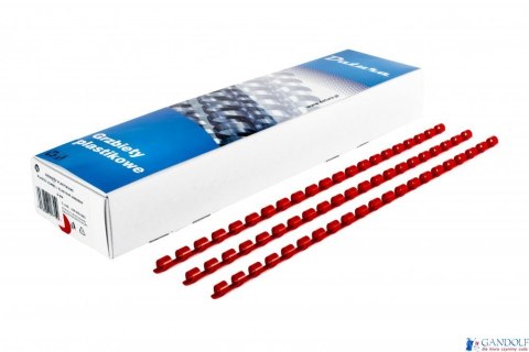 Grzbiet do bindowania DOTTS 12,5mm (100szt) czerwony Grzbiet do bindowania DOTTS 12,5mm (100szt) czerwony