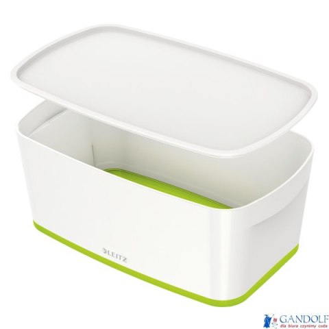Pojemnik MyBox mały z pokrywką, biało-zielony 52291054 (X) Pojemnik MyBox mały z pokrywką, biało-zielony 52291054 (X)