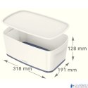 Pojemnik MyBox mały z pokrywką, biało-zielony 52291054 (X)