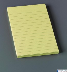 Bloczek samoprzylepny POST-IT w linię (660), 102x152mm, 1x100 kart., żółty