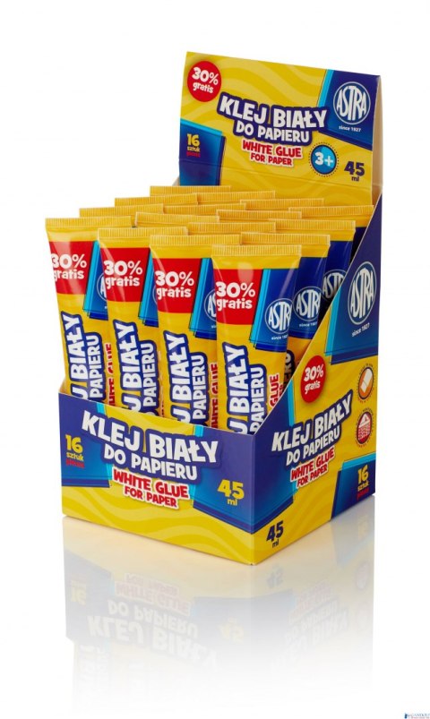 Klej biały do papieru Astra - tuba 45ml, 83467901 Klej biały do papieru Astra - tuba 45ml, 83467901