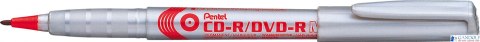 Marker do opisywania płyt CD czerwony NMS51-B PENTEL Marker do opisywania płyt CD czerwony NMS51-B PENTEL